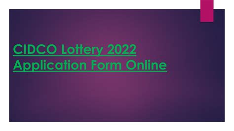 CIDCO Lottery 2022: Application form, Documents, Registration, Benefits.